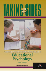 TAKING SIDES: Clashing Views on Controversial Issues in Educational Psychology, Third Edition