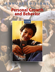 ANNUAL EDITIONS: Personal Growth and Behavior 07/08, Twenty-Sixth Edition