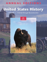 ANNUAL EDITIONS: United States History, Volume 1, 20/e, Twentieth Edition