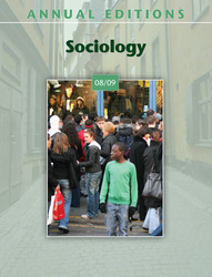 ANNUAL EDITIONS: Sociology 08/09, Thirty-Seventh Edition