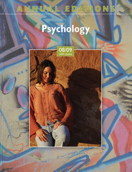 ANNUAL EDITIONS: Psychology 08/09 (2009 Update), Thirty-Ninth Edition