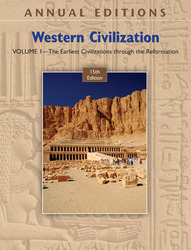 ANNUAL EDITIONS: Western Civilization, Volume 1, 15/e, Fifteenth Edition